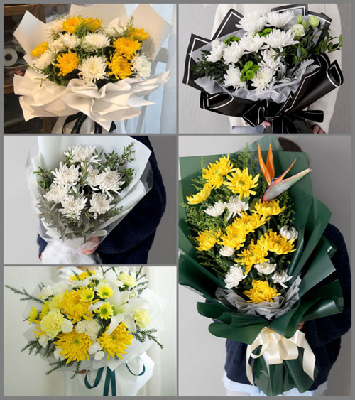 山东青岛平度市店子镇朱流姜家村白事花束代送